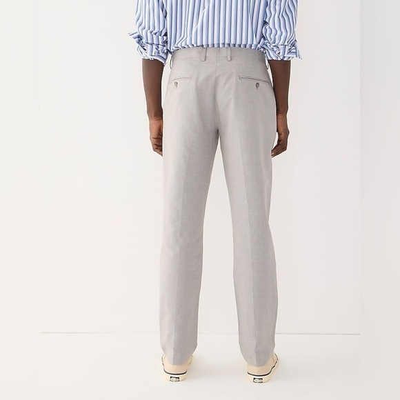 J Crew Ludlow Slim-fit unstructured suit pant in Irish cotton-linen AU429 - Picture 4 of 6